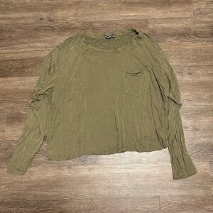 charlotte russe cropped long sleeve